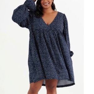 Emma Knudsen Lola Mini Dress Deep Navy Blue XS